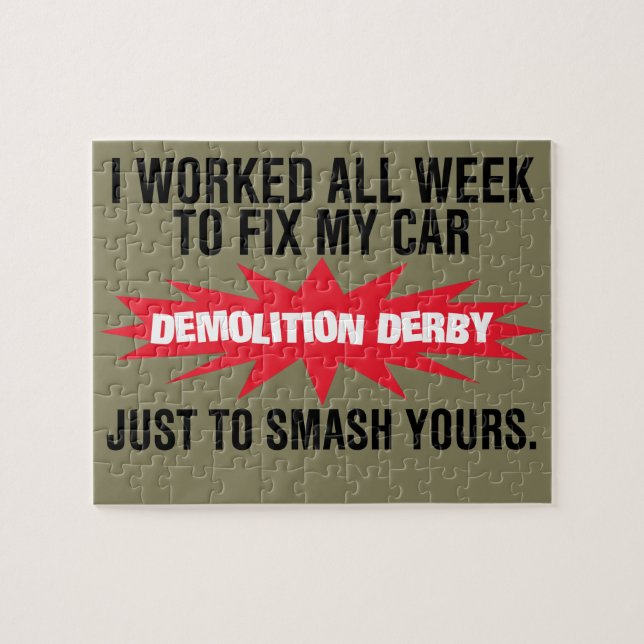 Puzzle Fracas de Derby de démolition votre voiture (Horizontal)