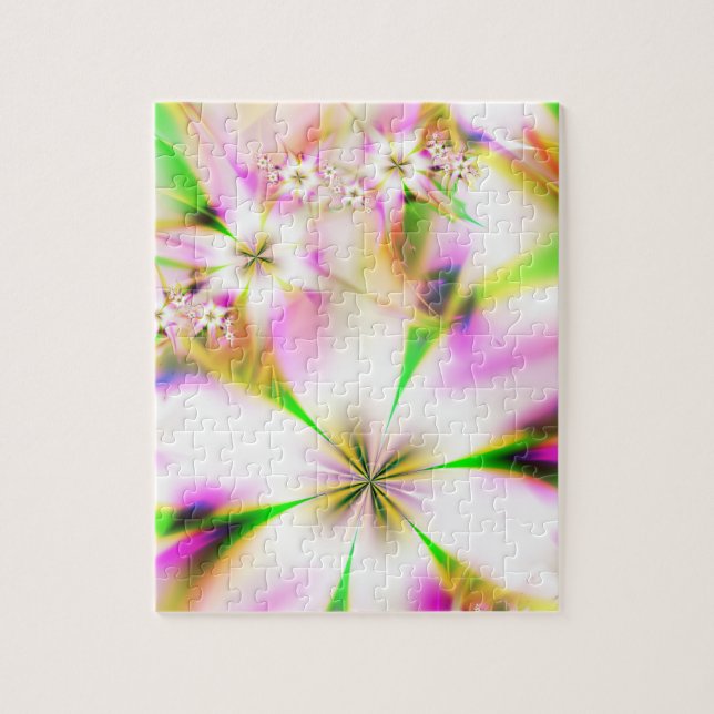 Puzzle fractale florale (Vertical)
