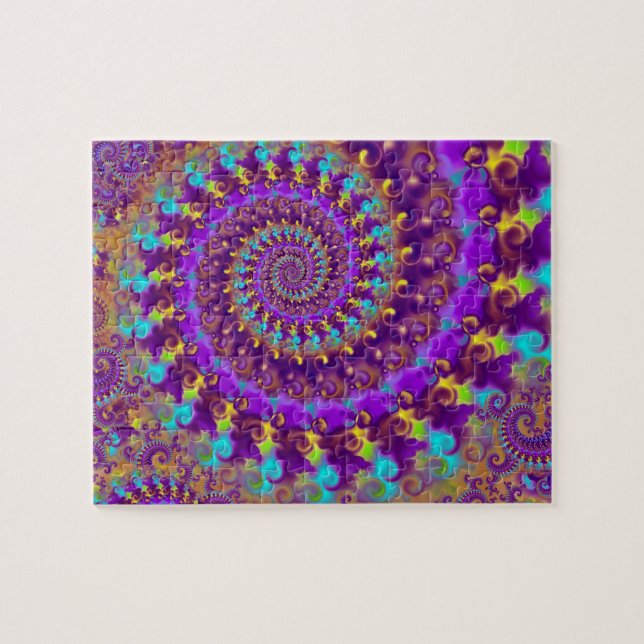Puzzle Fractale folle pourpre (Horizontal)