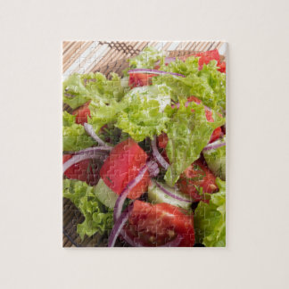 Puzzle Fragment de salade végétarienne des légumes frais