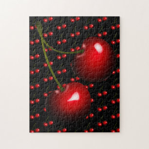Puzzle Fraîches cerises rouges sucrées