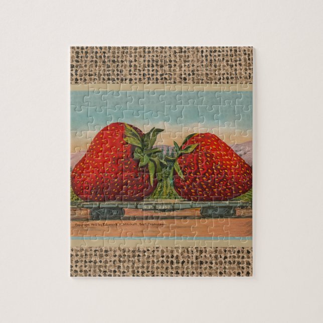 Puzzle Fraises Giant Fruit Antique Fruit Amusant (Vertical)
