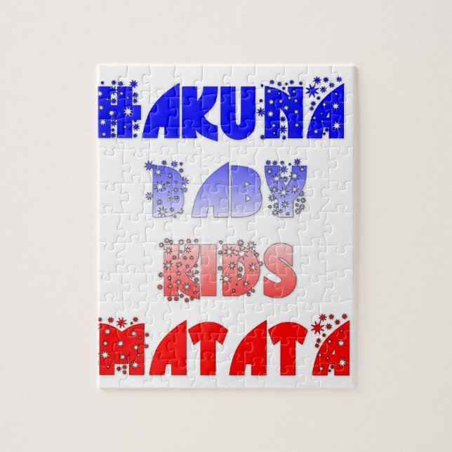 Puzzle Français Bébé Enfants Hakuna Matata.png (Vertical)