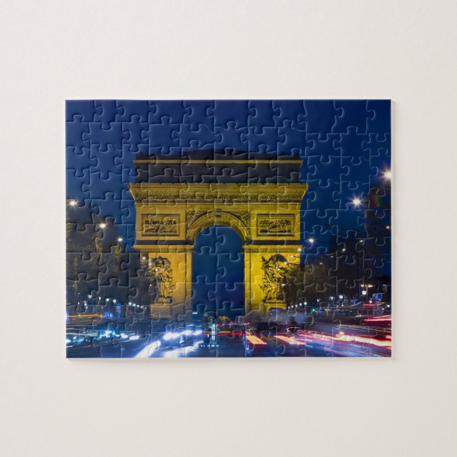 Puzzle France, Paris. L'Arc de Triomphe et le (Horizontal)
