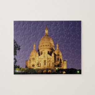 Puzzle France, Paris, Sacré-Coeur au crépuscule.
