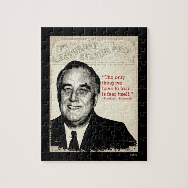 Puzzle Franklin D. Citation de Roosevelt (Vertical)