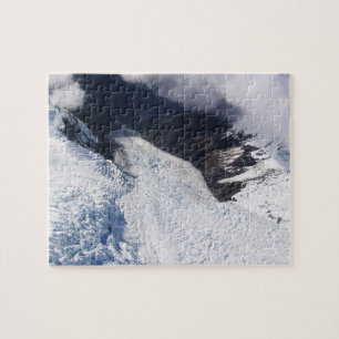 Puzzle Franz Josef Glacier Aerial View, New Zealand