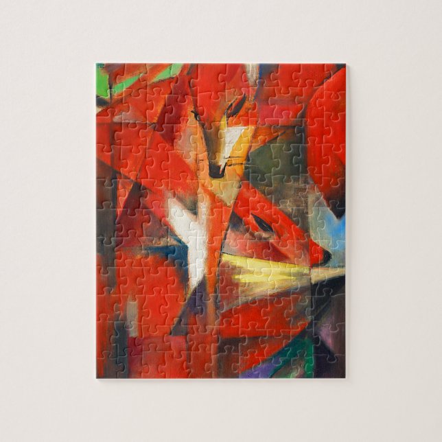Puzzle Franz Marc les renards (Vertical)