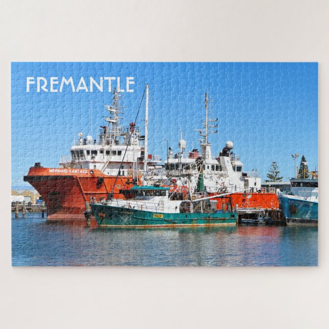 Puzzle Fremantle : Bateau de ravitaillement et bateau de  (Horizontal)