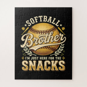 Puzzle Frère de softball drôle Snacks Sports