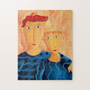 Puzzle Frères Peinture contemporaine Art Jigsaw Puz