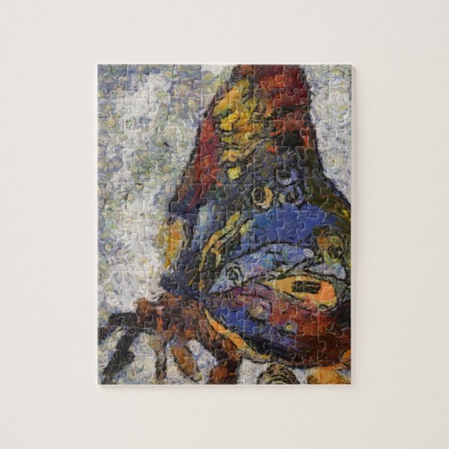 Puzzle Frida Kahlo Butterfly Monet Inspiré (Vertical)