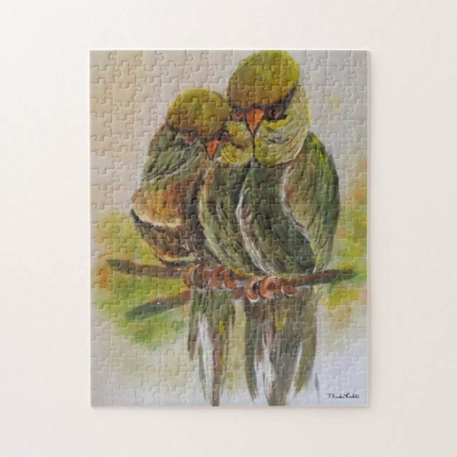 Puzzle Frida Kahlo Oiseaux peints (Vertical)