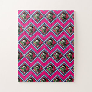Puzzle Frida Kahlo Retro Denim Diamond