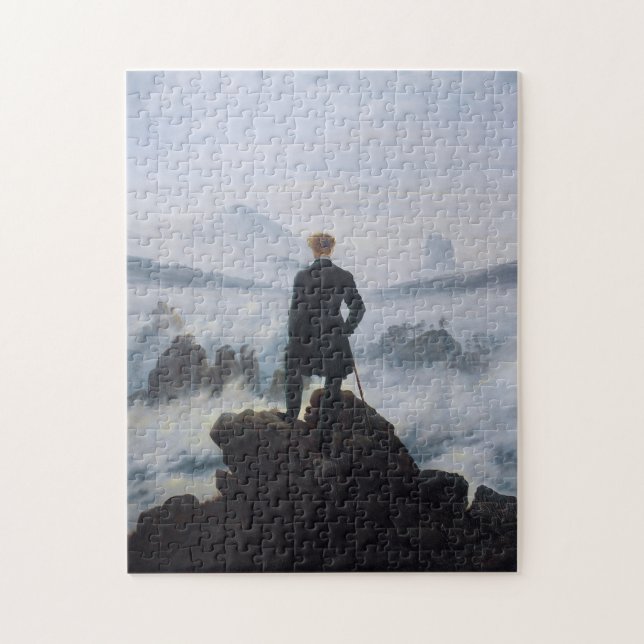 Puzzle Friedrich's Wanderer au-dessus de la mer de brouil (Vertical)