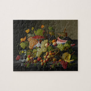Puzzle Fruit abondant, 1858 (huile sur la toile)