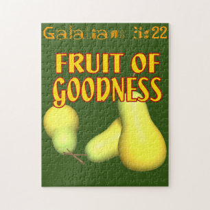 Puzzle Fruit de bonté Citations de la Bible Personnalisez