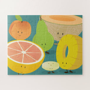 Puzzle Fruit de sourire recueillant la casse-tête de  