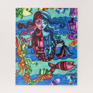 Puzzle Fruits de mer Poisson Abstrait peinture originale