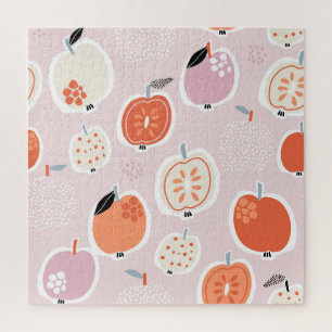 Puzzle Fruits de pomme, abstrait, motif d'été