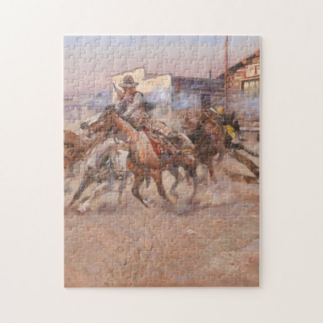 Puzzle Fumée D'Un 45 Par Charles Marion Russell (Vertical)