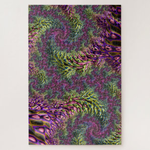 Puzzle Funky Groovy Abstrait Numérique Art Fractal