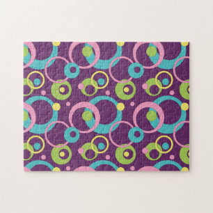 Puzzle Funky Purple Circles