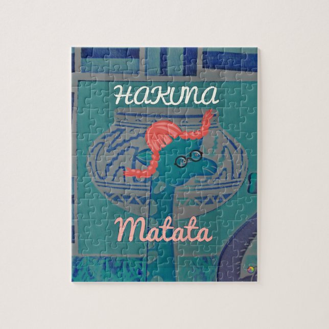 Puzzle Funny African Giraffe (Vertical)