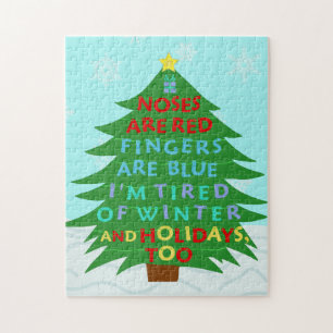 Puzzle Funny Bah Humbug Poème de Noël