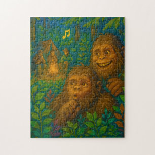 Puzzle Funny Big Foot Noises in Woods Imaginaire Art