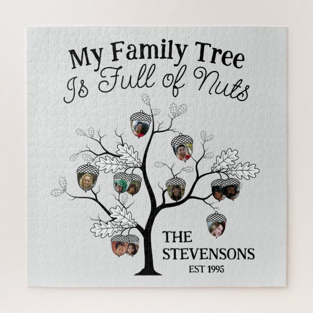 Puzzle Funny Photo Family Tree est plein de noix Noël (Vertical)