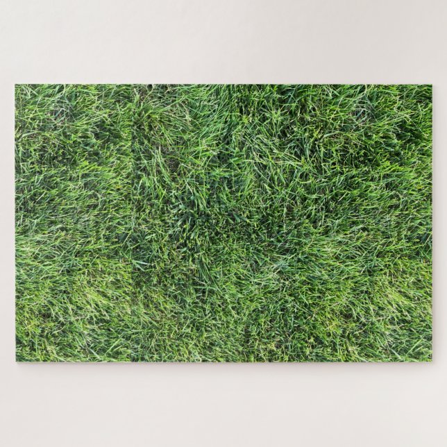 Puzzle Funny vert herbe texture motif vrai photo fun (Horizontal)