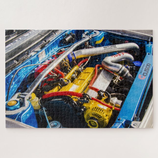 Puzzle für den Motor von Sportwagen (Horizontal)