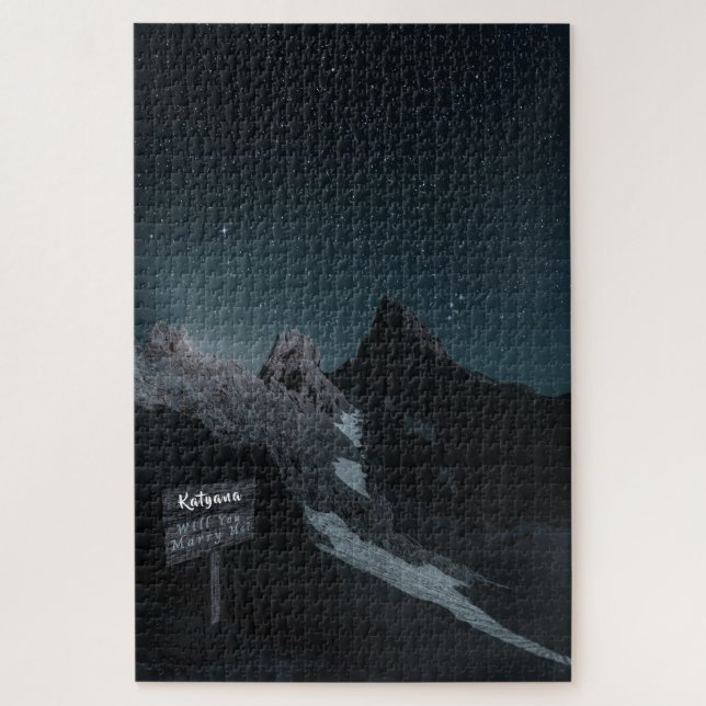 Puzzle für die Hochgebirgsnachtsehen (Vertikal)