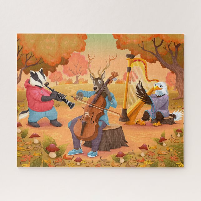 Puzzle für die Waldkapelle Badger, Buck und Adler (Horizontal)
