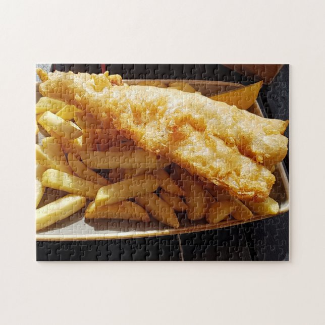 Puzzle für Fische und Chips (Horizontal)