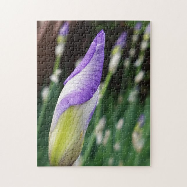 Puzzle für kreative Blume mit mehrfarbigem Foto (Vertikal)