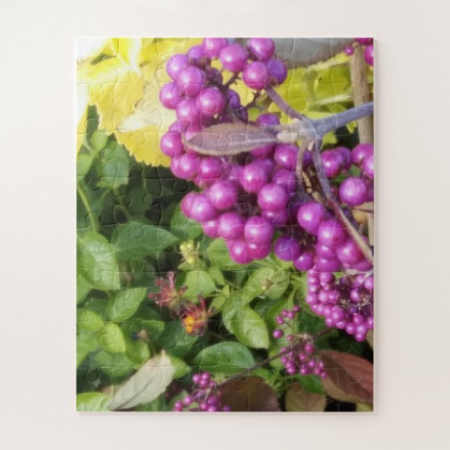 Puzzle für Lila Blume (Vertikal)