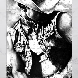 PUZZLE FÜR MÄNNER 11x14 KOWBOY in Schöner Geschenk