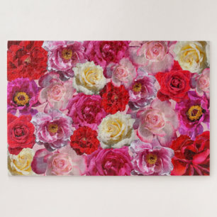 Puzzle für viele Rose