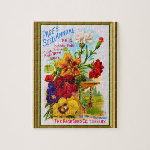 Puzzle für Vintage Saatgutübersicht