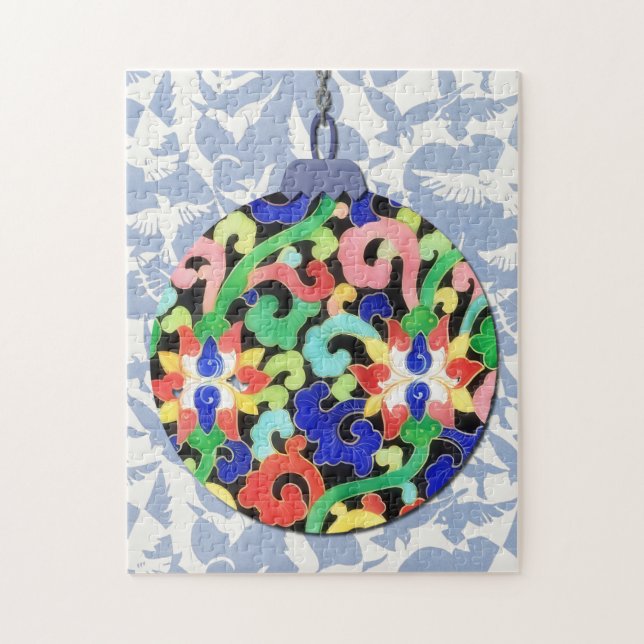 Puzzle für Vintage Weihnachtsfeiertage (Vertikal)