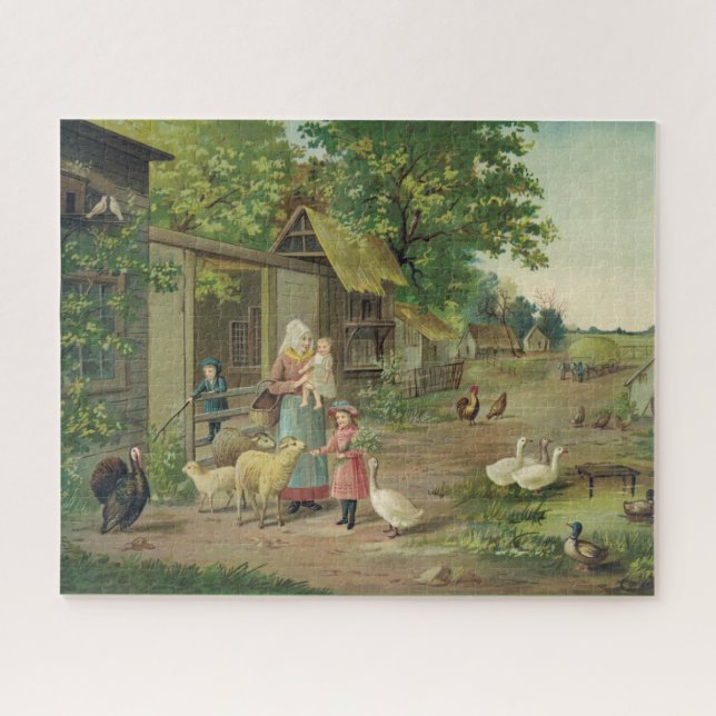 Puzzle für Vintages landwirtschaftliches Foto (Horizontal)
