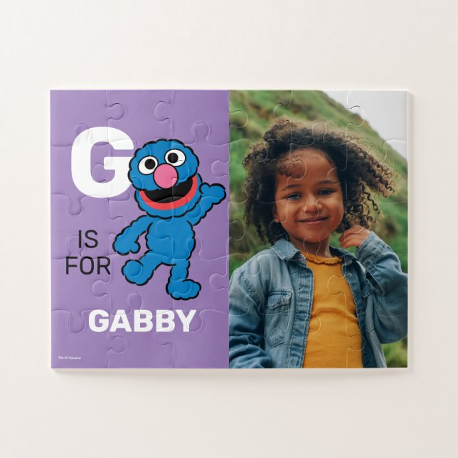Puzzle G personnalisé est pour Grover | Photo (Horizontal)