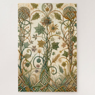 Puzzle Gaelic Cottage Celtic Core Enchanted Jardin Floral