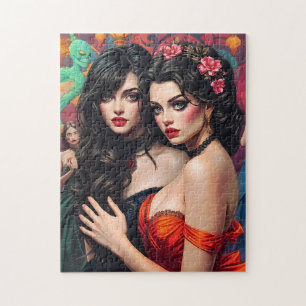Puzzle Gala Enigmatic Imaginaire - Vibrant Portrait Surré