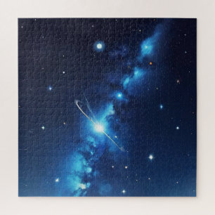 Puzzle Galaxie céleste bleue des étoiles
