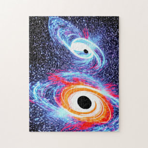 Puzzle Galaxie gravitationnelle des trous noirs planétair