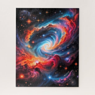 Puzzle Galaxie spirale nébuleuse spatiale colorée