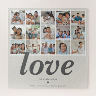 Puzzle Galerie de collage multi-famille personnalisée ave